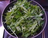 水菜とベーコンの中華卵とじ作り方3写真