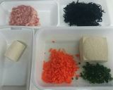 簡単!ふわとろ鶏肉の豆腐つくねハンバーグ作り方1写真