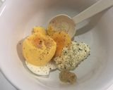 お弁当に簡単♪お花のからしマヨゆで卵♡作り方5写真