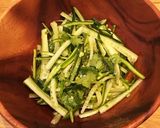 きゅうりとピーマンのパクチーサラダ作り方4写真