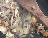 親鶏もも肉とゴボウの炊き込みごはん作り方1写真