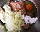 豆腐入り！キノコのあんかけバーグ♡作り方1写真