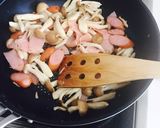 簡単美味い早い、明太カルボナーラうどん★作り方2写真