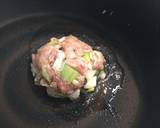 鶏肉せせりのぶつ切りつくね 餡かけ作り方3写真