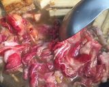 ゴボウたっぷり牛肉旨味煮込み 治部煮風作り方3写真