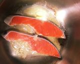 ほうれん草と鮭のクリームパスタ作り方2写真