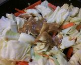 春キャベツと豚肉のゴマ味噌炒め。作り方6写真