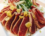 絶品！オリーブオイル塩の鰹のタタキさん♡作り方4写真