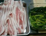 ほうれん草の豚バラ巻きチーズ焼き作り方2写真