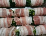 ほうれん草の豚バラ巻きチーズ焼き作り方3写真
