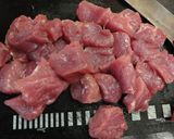 肉だけの酢豚！作り方1写真