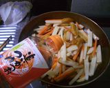 大根とさつま揚げのめんつゆ炒め作り方5写真
