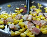 春！キャベツとベーコンとコーンの混ぜご飯作り方2写真