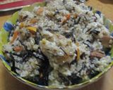 簡単感嘆！とまーすひじきと高野豆腐炊込飯作り方3写真