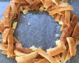 パンの耳で桜のクッキーリース作り方4写真