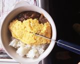 簡単☆ふわふわとろオムレツ(onカレー)作り方7写真