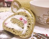 春らしいスイーツ✿抹茶イチゴロール作り方12写真