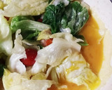 スピード料理！レタスとトマトの卵とじ作り方3写真