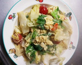 スピード料理！レタスとトマトの卵とじ作り方4写真