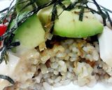 アボガドと豆腐のマヨ味噌だれ丼作り方4写真