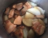 【作り置き】豚バラ&鶏胸肉&大根の煮物作り方4写真