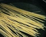 裏技で乾麺を生パスタ風にしたカルボナーラ作り方5写真