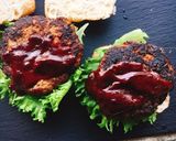 牛蒡ハンバーグでアボカドエッグバーガー作り方10写真