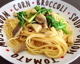 菜の花とエリンギの和風ペペロンチーノ作り方7写真