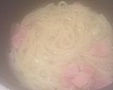 お鍋一つで完成☆釜玉カルボナーラうどん♪作り方2写真