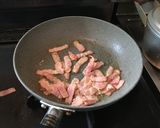 ほうれん草とベーコンのオムライス！作り方1写真