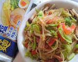 王将の麺で☆野菜五目塩やきそば作り方8写真