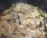 たっぷりキノコとアスパラのラーメン作り方6写真