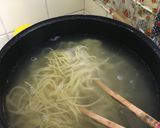 たっぷりキノコとアスパラのラーメン作り方7写真