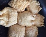 大和芋と鶏挽肉巾着♪梅柚子風味作り方5写真