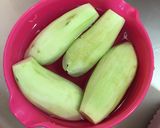 蒸しナスのトマトソース乗せ作り方1写真