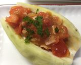 蒸しナスのトマトソース乗せ作り方6写真