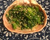 松葉蟹と菜の花の蟹みそ甲羅焼き作り方5写真