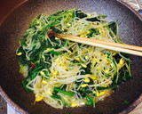 簡単！ほうれん草豆苗もやし炒め（≧∇≦）作り方3写真