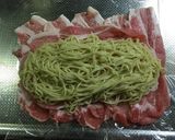 お酒のつまみにあんかけ肉巻きそば♡作り方2写真