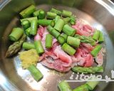時短♪低糖質！豚肉×アスパラの生姜焼き作り方2写真