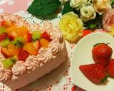 バレンタイン❤ハートのフルーツケーキ作り方7写真