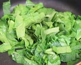 フライパンで3分✨ほうれん草のごまあえ作り方1写真