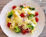 白ワインとオリーブオイルの彩りパスタ作り方7写真