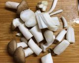 ほうれん草きのこウインナーめんつゆ炒め作り方3写真