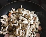 ほうれん草きのこウインナーめんつゆ炒め作り方5写真