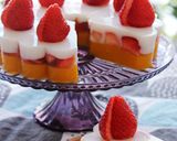 寒天で作る苺のショートケーキ風（卵なし）作り方13写真