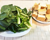 小松菜と厚揚げの炒め物。節約、お弁当に作り方1写真