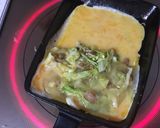 納豆と千切りキャベツの和風オムレツ作り方3写真