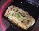 納豆と千切りキャベツの和風オムレツ作り方4写真