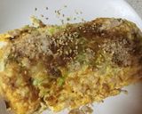 納豆と千切りキャベツの和風オムレツ作り方6写真